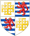 House of Lusignan 1268–1393: Kings of Jerusalem (1st and 4th quarters) and Cyprus (2nd and 3rd quarters)
