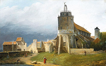 Rovine dell'abbazia e Chiesa di Saint-Pierre-de-Montmartre nel 1820