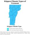 Image 3Köppen climate types of Vermont, using 1991–2020 climate normals (from Vermont)