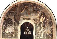 De Verleiding van Eva, ca. 1885, fresco Sint-Vladimirkathedraal, Kiev