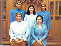 Fifth Indonesian President Megawati and her family