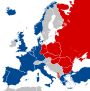 Bản đồ châu Âu trong Chiến tranh Lạnh