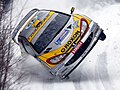 23. Juuso Pykälistö (FIN) Peugeot 206 WRC-ben a 2003-as Svéd Rallyn (javítás)/(csere)