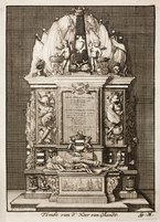 Prent uit Bizot: Medalische historie der republyk van Holland, 1690.