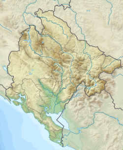 Skadarsko jezero na mapi Crne Gore