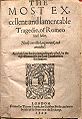Title page of the Second Quarto of Romeo and Juliet published in 1599