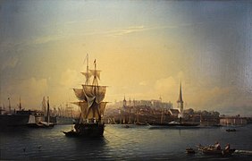 Port of Reval in 1853. Painting by Alexey Bogolyubov.