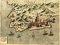 Image 81Map of Durrës in 1573 by Simon Pinargenti (from Albanian piracy)