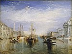 『ヴェネツィアの大運河』 ターナー 1850 画布、油彩 91 x 122 cm メトロポリタン美術館