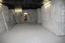 Inside the bunker under Kransberg Castle, part of Adlerhorst
