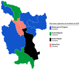 Elecciones regionales de San Martín de 2018