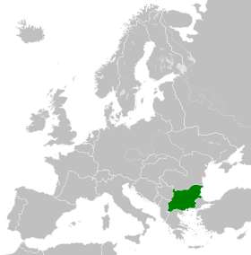 Localização de Bulgária