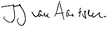 Signature de Jozias van Aartsen