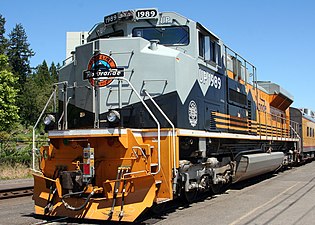 UP 1989, which honors the Denver and Rio Grande Western Railroad