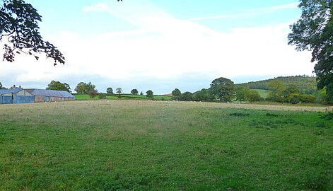 The site, looking NE from the former location of the SW corner turret