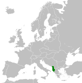 Localização de Reino da Albânia