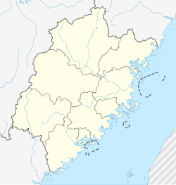 Jiaocheng is located in Fujian