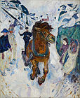 Cavalo galopando. 1910–12. 148 × 120 cm. Munch Museum, Oslo
