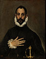 El Grecoren Eskua bularrean duen zalduna, 1580 ing.