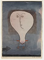 Fright of a Girl, 1922, Watercolor, India ink and oil transfer drawing on paper, with India ink on paper mount, Solomon R. Guggenheim Museum, New York