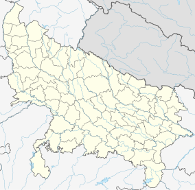 Map showing the location of Hastinapur Wildlife Sanctuary