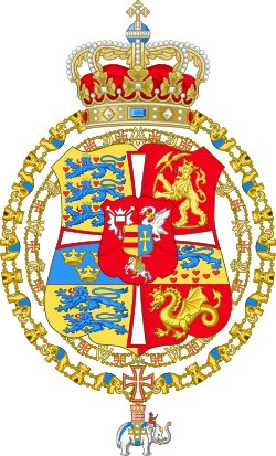 Frederik IV av Danmark og Norges våpenskjold