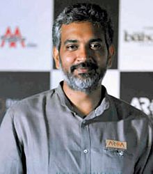 A photograph of S. S. Rajamouli looking towards the camera