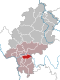 Lage des Landkreises Offenbach in Hessen