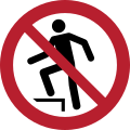 P019 – Interdiction de marcher sur la surface