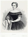 Marie Cabel in 1850 (Foto: Gustave Donjean) overleden op 25 mei 1885