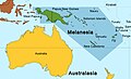 Image 45Map of Melanesia, showing its location within Oceania (from Melanesia)