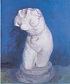 石膏彫刻の女性トルソー。1886年6月、パリ。油彩、厚紙、46.4 × 38.1 cm。ゴッホ美術館[139]F 216b, JH 1060。