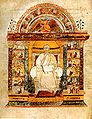 Svatý Lukáš (Evangeliář sv. Augustina, 6. stol, Itálie; dnes v cambridge)