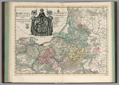 Map of Prussia by Leonhard Euler, 1753