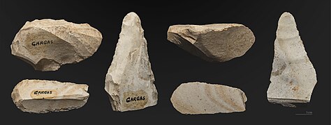 Industrie lithiquen, grottes de Gargas – Gravettien