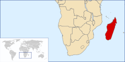 Madagaskar kotus kaardi pääl