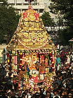 Srivari Brahmotsavams is the most significant annual fête celebrated at the Venkateswara Temple in Tirumala, Tirupati district, Andhra.
