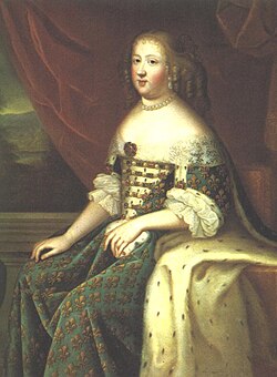 Maria Tereza de Aŭstrio, pentrita de Charles Beaubrun