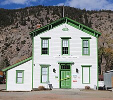 The 1877 Hinsdale County Court House in Lake City, Colorado.