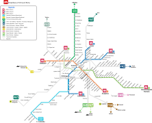 U-Bahn- und Regionalbahnstrecken