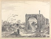 A View of the Gate of the Caravan Serai at Rajmahal, William Hodges, Yale Center for British Art