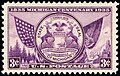 Image 26Commemorative stamp, issue of 1935, celebrating the 100th anniversary of Michigan statehood. (from Michigan)