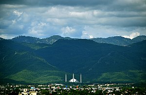 Islamabad's verdant cityscape merges with the Margalla Hills