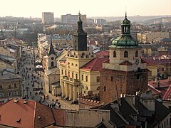 Centro da cidade, rua Krakowskie Przedmieście