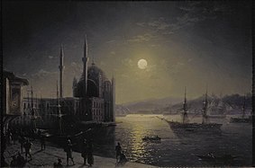 A Moonlit Night on the Bosphorus, featuring Ortaköy Mosque