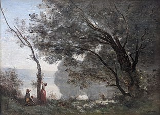 Souvenir de Mortefontaine (1864). Huile sur toile, 89 × 65 cm, Paris, musée du Louvre.
