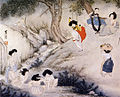 Escena del festival Dano, por Shin Yun-bok (1758-?), más conocido como Hyewon.[51]​