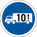 Goods vehicles exceeding 10 tonnes GVM only