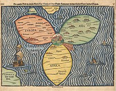 Büntig, Mapa-Trébol de Jerusalén, Hanover, 1581