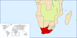 Cape Kolonisi haritadaki konumu